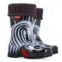 39,90лв (20,40 euro)  DEMAR Нови детски Гумени ботуши с Топло чорапче. Размери 20-35. Зебра. , снимка 1