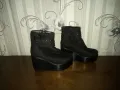 Черни велурени боти, снимка 3