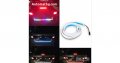 Многоцветна RGB Стоп LED светеща сигнална лента за багажник на кола, светодиодна цветомузика, снимка 2