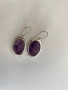 Сребърни обеци с Аметист, снимка 2