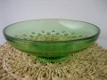 Ретро фруктиера зелено стъкло, снимка 4