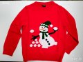 Нов детски Коледен пуловер Снежен човек , снимка 1 - Детски пуловери и жилетки - 38982449