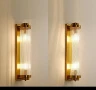 ПРОМО ! GOLD Луксозна стенна лампа с кристални абажури !, снимка 2