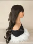 Тъмно кафява перука с бретон, снимка 4