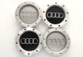 Капачки за АУДИ/AUDI - 146 мм. Цвят: сребрист, сив и черен, снимка 1