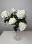 Изкуствени цветя роза с 9 или 10 глави, снимка 4