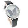 Евтин Дамски Часовник Черен С Пеперуда, снимка 1 - Дамски - 40723166
