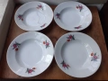 Български порцелан четири чинии, снимка 1
