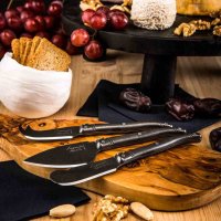Комплект ножове за сирене Laguiole Style de Vie Premium Black Stonewash, снимка 2 - Прибори за хранене, готвене и сервиране - 43778283