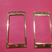 Gold метални рамки за humbuckers с gold винтчета за поставяне, снимка 2 - Китари - 43997708