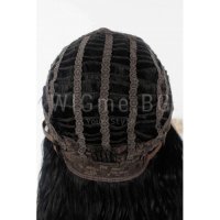 Дълга черна чуплива обемна лейс фронт перука Британи, снимка 2 - Аксесоари за коса - 35626612