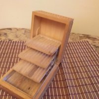 Стара дървена кутия за цигари, снимка 7 - Други ценни предмети - 27995811