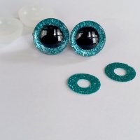 3D 20мм блестящи очички за амигуруми, плетени играчки, снимка 3 - Други - 35286424