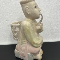 Дървена азиатска фигура. №4939, снимка 2 - Антикварни и старинни предмети - 43847283