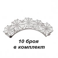 2945 Хелоуин кошнички за мъфини Halloween декорация за кексчета, 10 броя, снимка 3 - Форми - 38045916