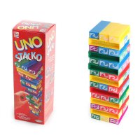 MINI JENGA UNO STACKO | Блокчета УНО за строене. Eдна невероятна игра, снимка 6 - Образователни игри - 43764560