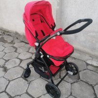 Детска количка Lorelli 2 в 1 STARLIGHT RED - ТОП състояние, снимка 4 - Детски колички - 43585592
