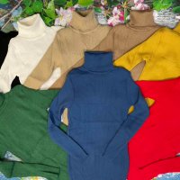 Дамски блузи плетиво рипс поло, снимка 1 - Блузи с дълъг ръкав и пуловери - 38399008