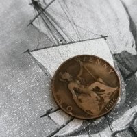 Монета - Великобритания - 1 пени | 1906г., снимка 1 - Нумизматика и бонистика - 34866198