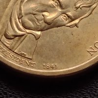 Възпоменателна монета 1 долар WILLIAM HENRY HARRISON 9 президент на САЩ 1841г. за КОЛЕКЦИЯ 38043, снимка 6 - Нумизматика и бонистика - 40765298