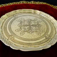 Авторска бронзова чиния,плато,поднос. , снимка 5 - Антикварни и старинни предмети - 36597595