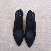 Черни обувки без пета H&M, снимка 4 - Дамски обувки на ток - 22791877