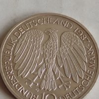 Монета 10 Дойче марки 1987г. Уникат за колекционери 22965, снимка 1 - Нумизматика и бонистика - 37758790