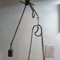 Османски кантар с топуз и паланза - разграфен до 75 кг., снимка 5 - Антикварни и старинни предмети - 42932704