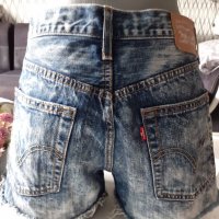 Дамски дънкови къси панталони Levi's, снимка 4 - Къси панталони и бермуди - 33044946