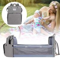 Чанта за бебешка количка, 2 в 1 бебешка раница, многофункционална раница, кошара, повивалник, снимка 2 - Други - 33321974