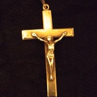 Сребърен кръст, снимка 1 - Колиета, медальони, синджири - 38787138