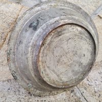 Стара бакърена чиния, снимка 3 - Антикварни и старинни предмети - 43210907