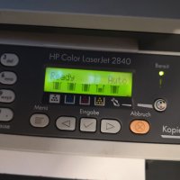 Лазарен цветен принтер, скенер, факс и копир НР 2840, снимка 2 - Принтери, копири, скенери - 35491739