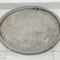 Старинна медна голяма тава за баници(10.5), снимка 7 - Антикварни и старинни предмети - 43611948