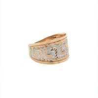 Златен дамски пръстен 2,5гр. размер:55 14кр. проба:585 модел:21067-5, снимка 3 - Пръстени - 43408956