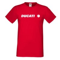 Мъжка Тениска Ducati Лого,състезание, Писта,Дукати, снимка 6 - Тениски - 36998821