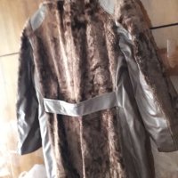 Дамско палто кожух кафяво, снимка 3 - Палта, манта - 26830680