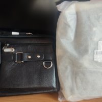 Черни стилни мъжки кожени чанти - нови., снимка 1 - Чанти - 43208748
