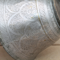 Стар месингов арабски съд , снимка 8 - Антикварни и старинни предмети - 44844089