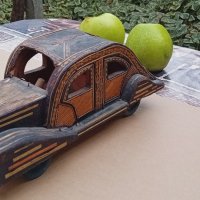 Дървен,"царски"модел автомобил,1930г., снимка 1 - Колекции - 43199632