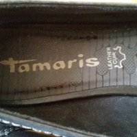 Продавам дамски кожени обувки Тамарис, снимка 4 - Дамски ежедневни обувки - 38184470