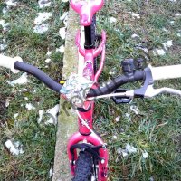 Детски велосипед/колело 16” Scott Contessa JR, алуминиева рамка, розов, контра , снимка 4 - Велосипеди - 43843167