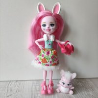Кукла зайче с любимец  Енчантималс Enchantimals  13лв., снимка 2 - Кукли - 37446440