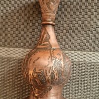 Медна кована ваза с животни., снимка 5 - Вази - 43477257