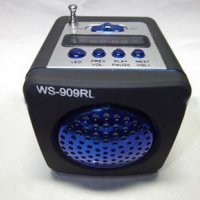 MP3 тонколонка с радио WS-909RL, снимка 9 - Bluetooth тонколони - 28508882