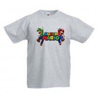 Детска тениска Супер Марио Super Mario & Luigi, снимка 2 - Детски тениски и потници - 33083504