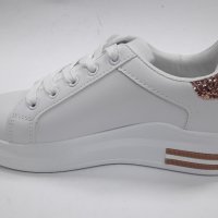 дамски спортни обувки 2756 в бяло, снимка 3 - Дамски ежедневни обувки - 34602278