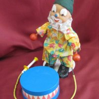 70-те Детска Играчка Клоун механизирана, снимка 9 - Антикварни и старинни предмети - 37030686