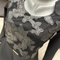 Дамска блуза / черна / официална / с бродерия / Pole & Pole Clothing , снимка 5 - Блузи с дълъг ръкав и пуловери - 38978282