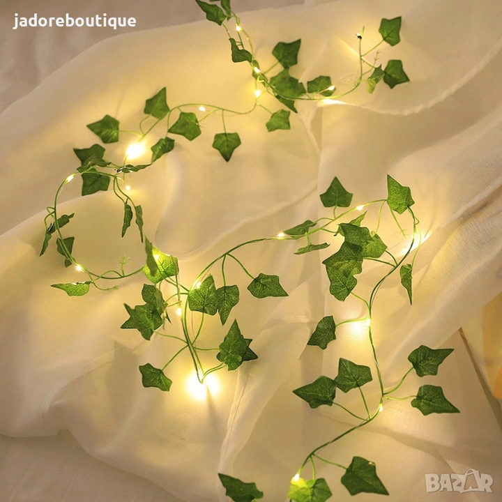 Светещ гирлянд бръшлян 2 м, снимка 1